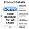 Signmission Door Blocked Not An Entry, 12 in W x Rectangle, Aluminum OS-2PACK-NS-A-1218-V-11472 - alternate 4